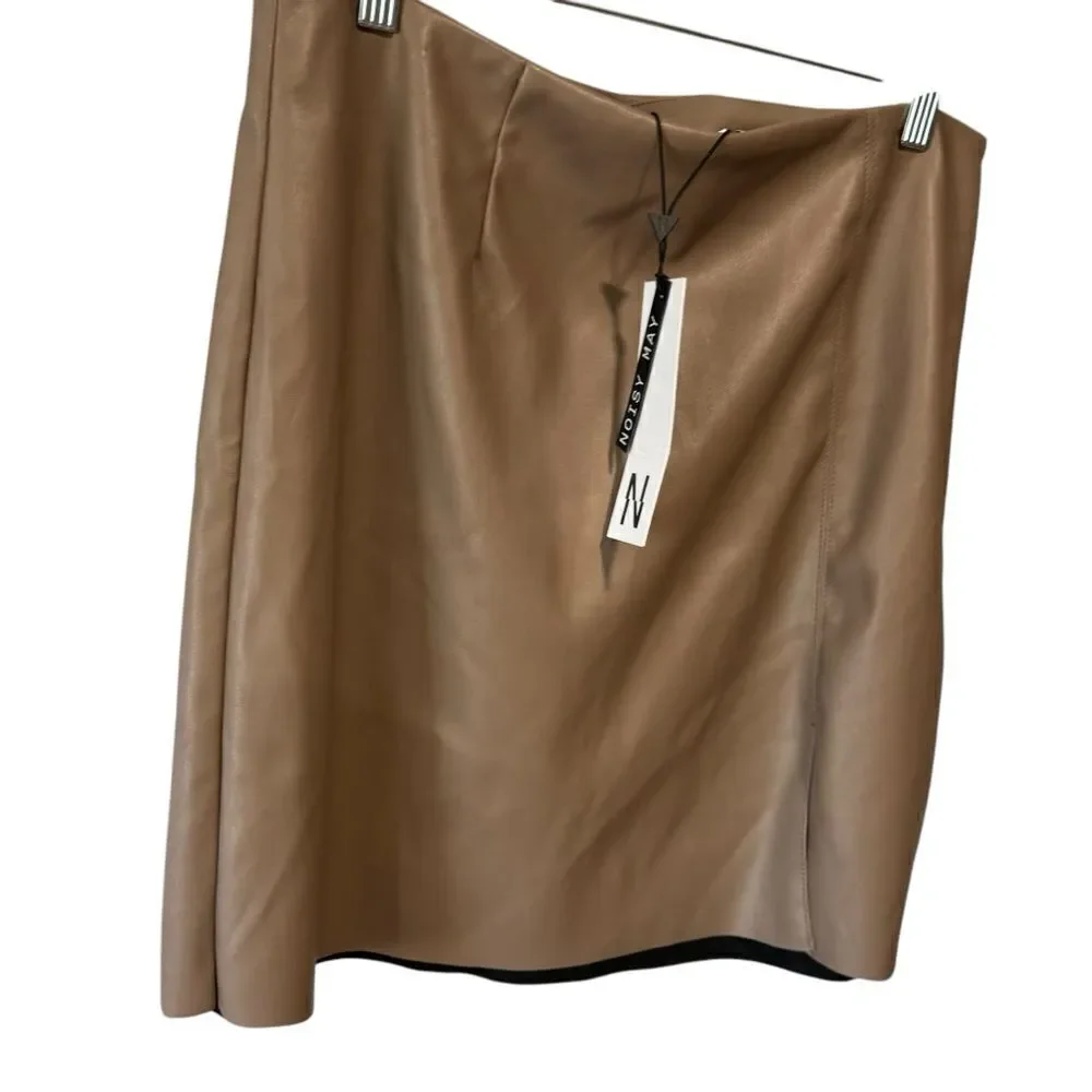 Revolve Noisy May Vegan Leather Clara Penny Mini Skirt